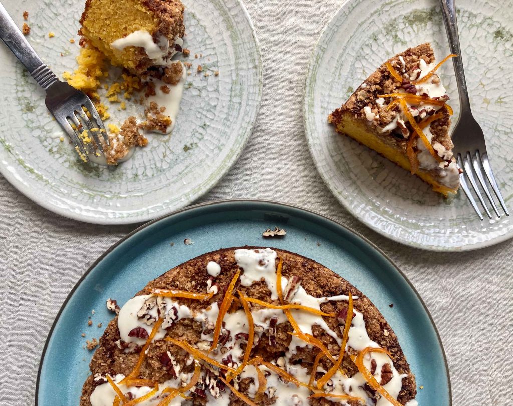 Clementine & Cardamom Crumble Cake