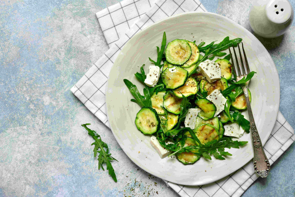 Simple Grilled Zucchini Salad